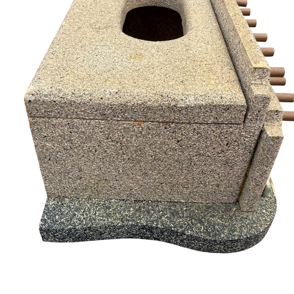 Vintage Tissue Box Stone House Diorama Display Shelf Decor‎ Cottagecore - Picture 6 of 10